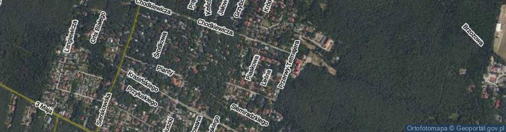 Zdjęcie satelitarne Piaskowa ul.